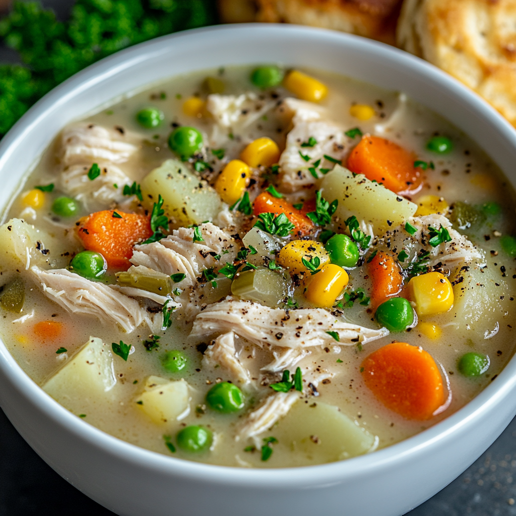 Chicken Pot Pie Soup Recipe
