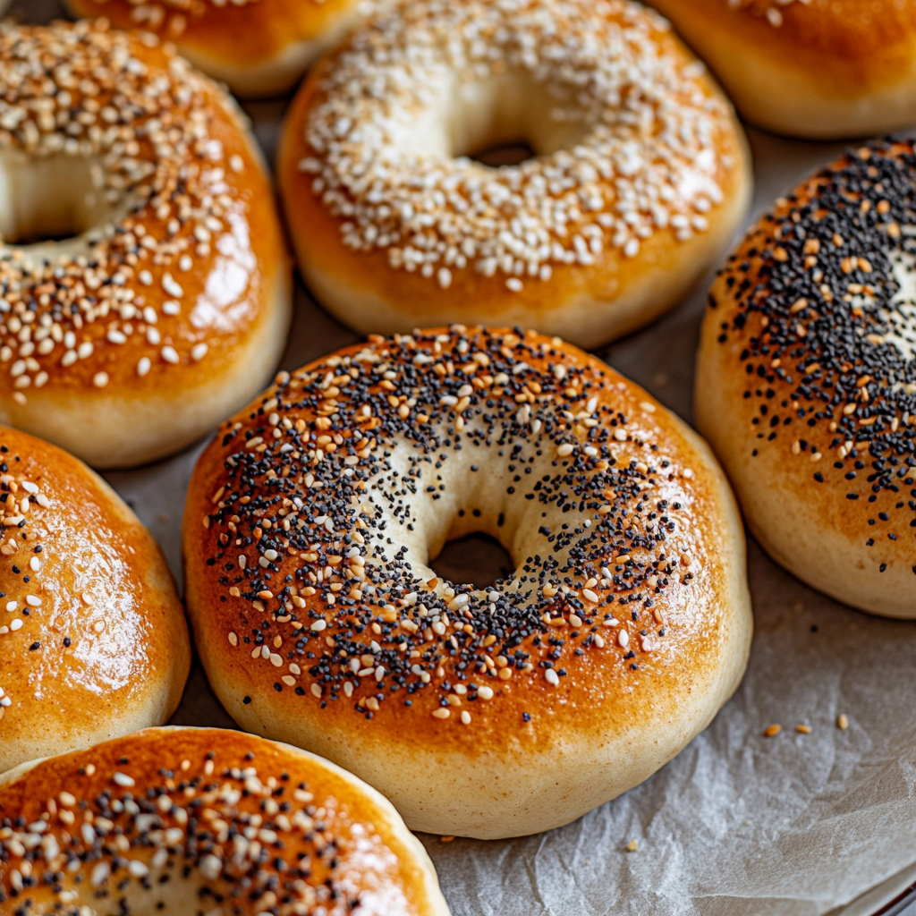 Homemade Sourdough Bagels Recipe