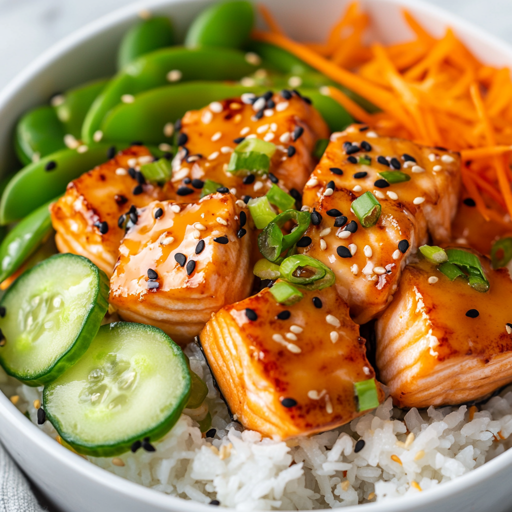 Air Fryer Salmon Bowl Recipe