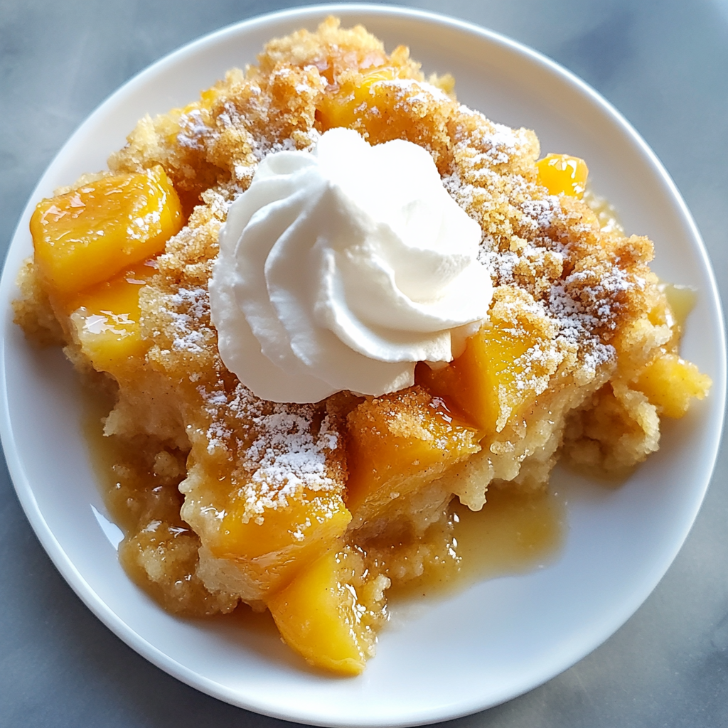 Peach Dump Cake Recipe