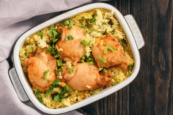 Oven Baked Chicken and Rice recipe