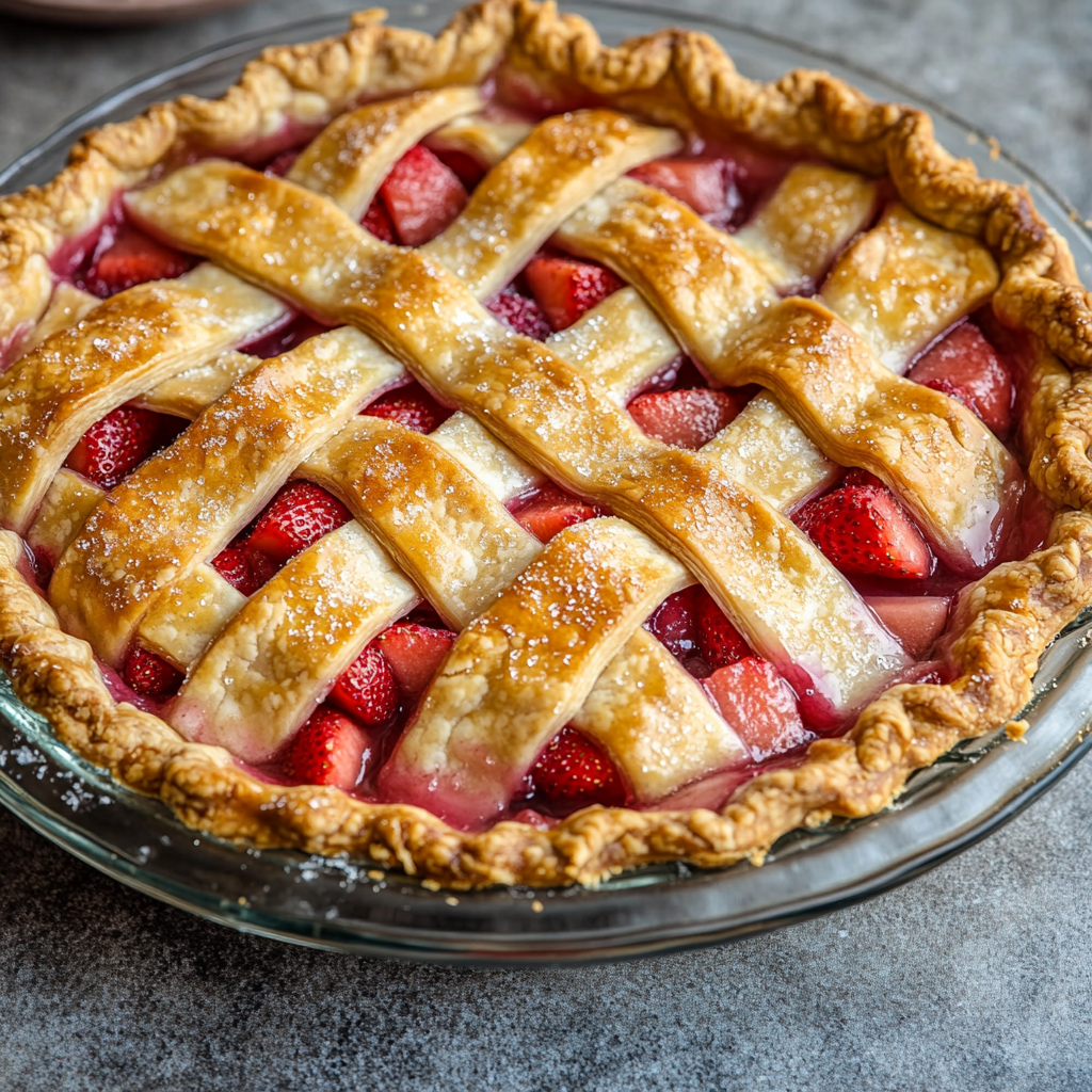 Strawberry Rhubarb Pie Recipe