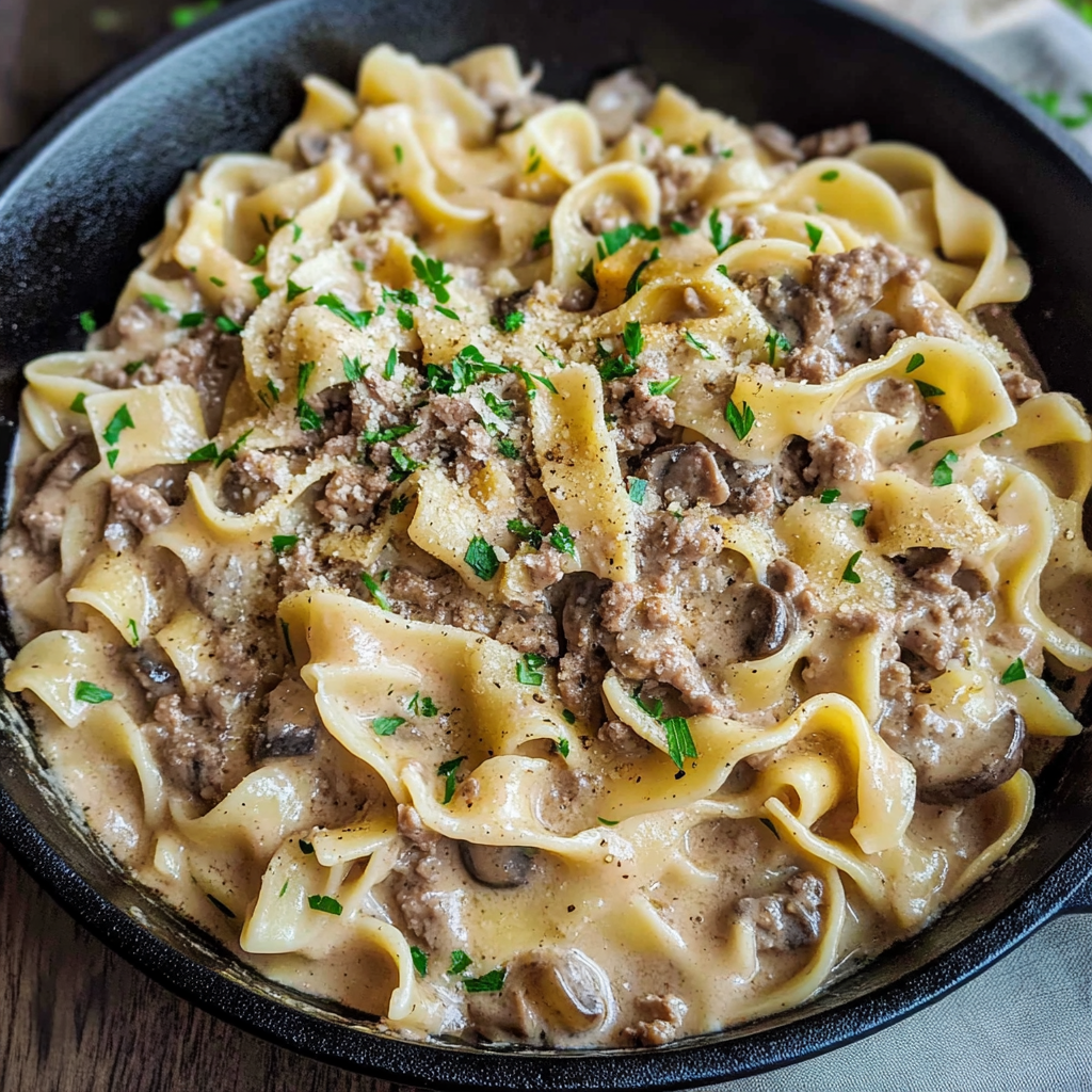 Beef Stroganoff With Ground Beef Recipe