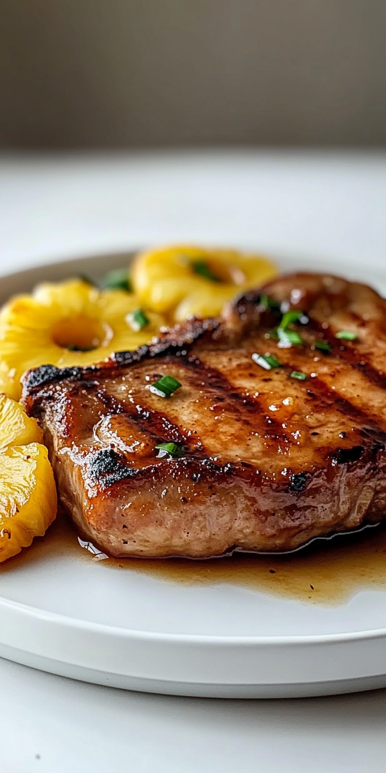 Brown Sugar-Pineapple Pork Chops