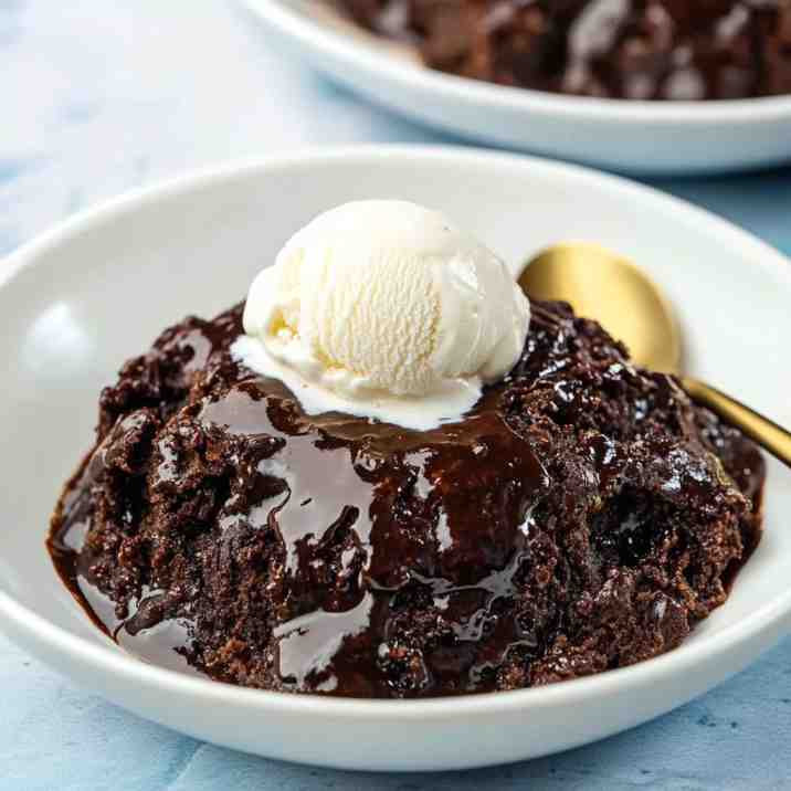 Crockpot Brownies Pudding