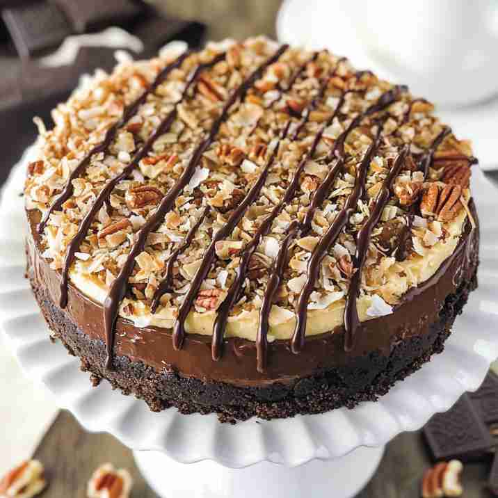 German Chocolate Cheesecake