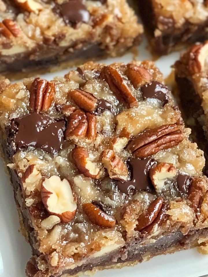 German Chocolate Pecan Pie Bars