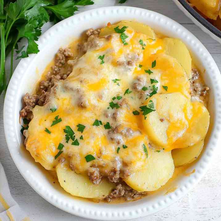 Ground beef potato casserole Recipe