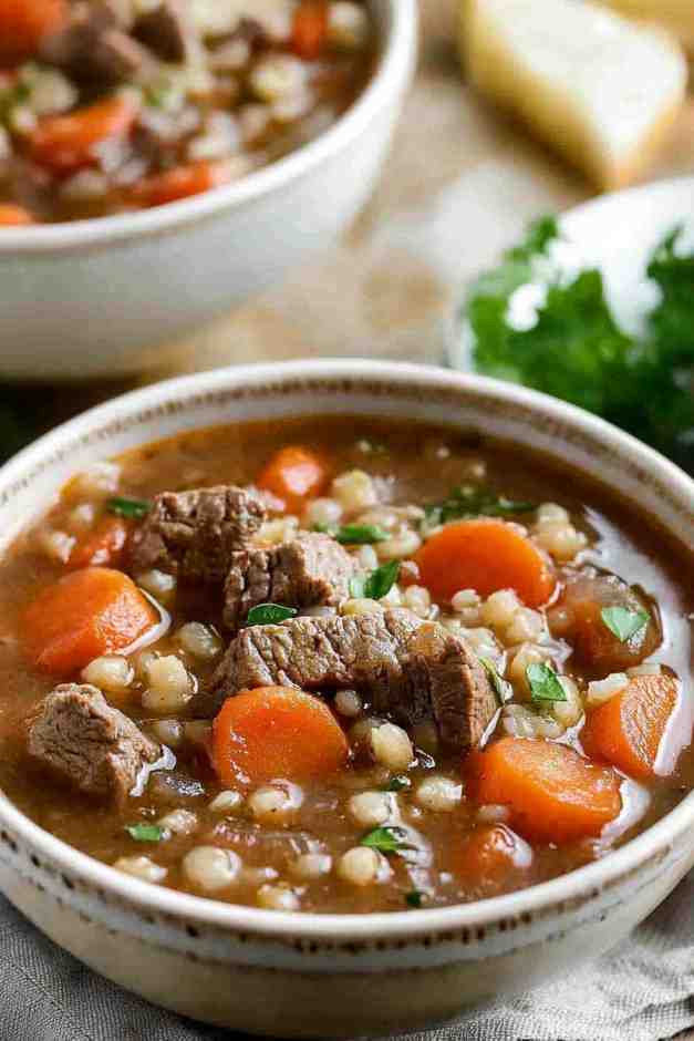 Homemade Beef Barley Soup