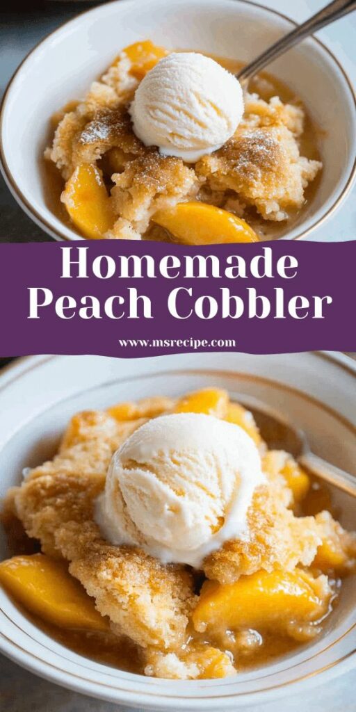 Homemade Peach Cobbler