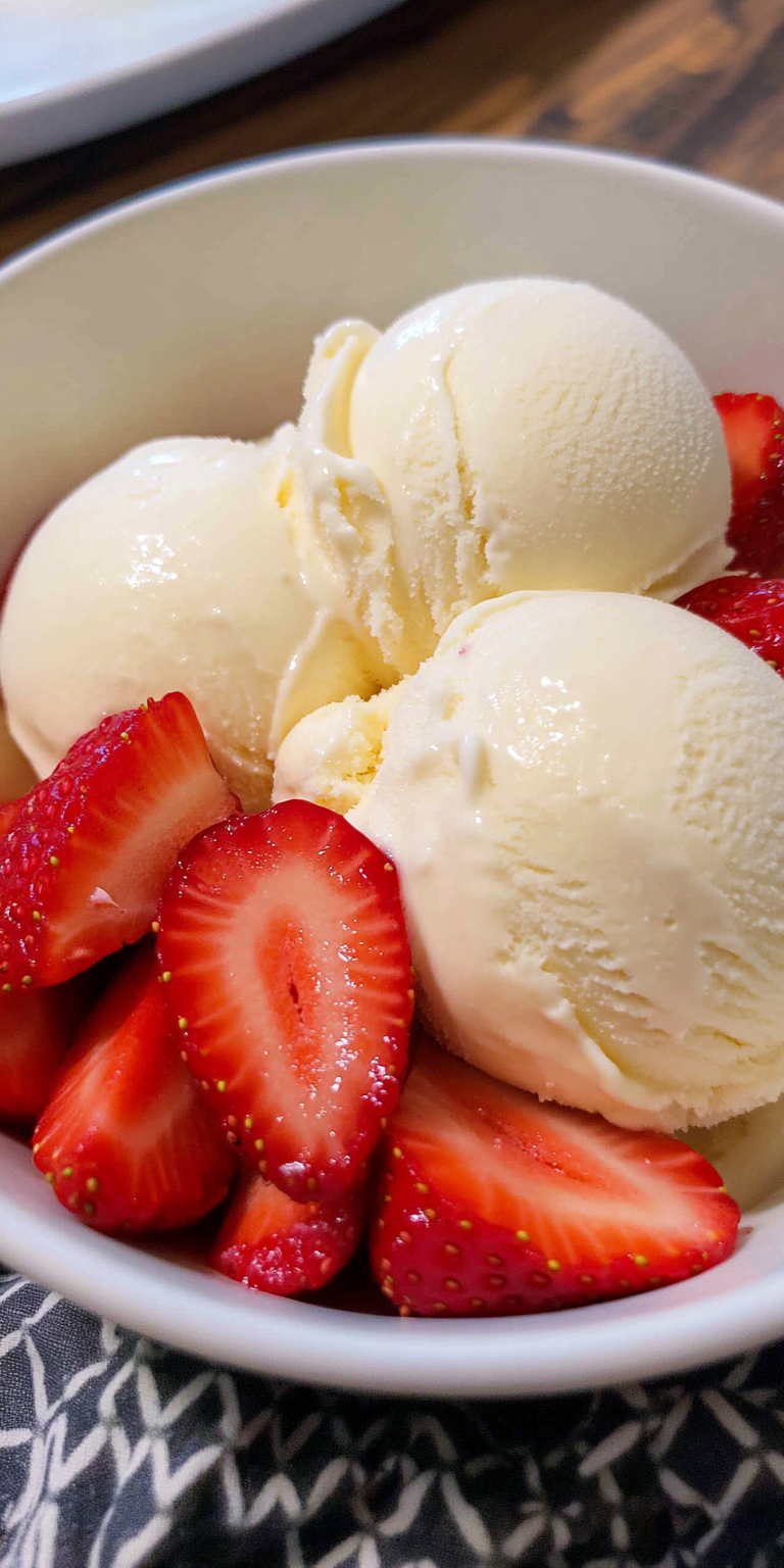 Homemade Vanilla Ice Cream