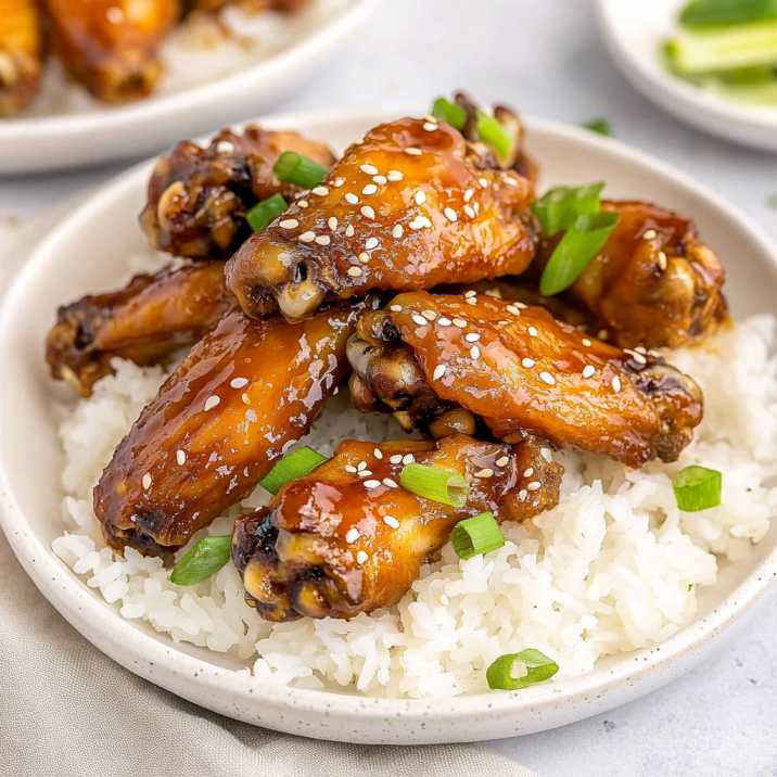 Honey garlic chicken wings