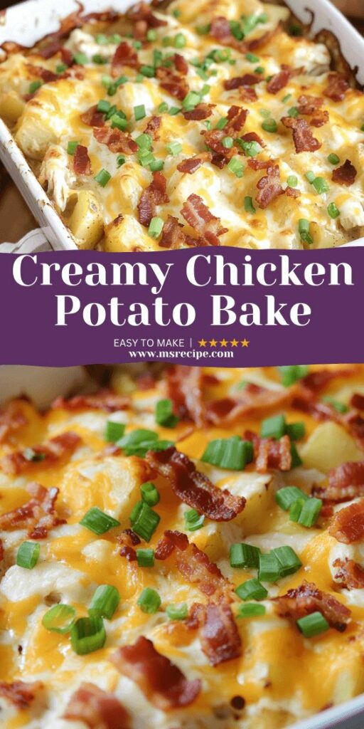 Creamy Chicken Potato Ranch Casserole