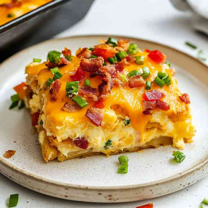 Loaded Overnight Breakfast Casserole