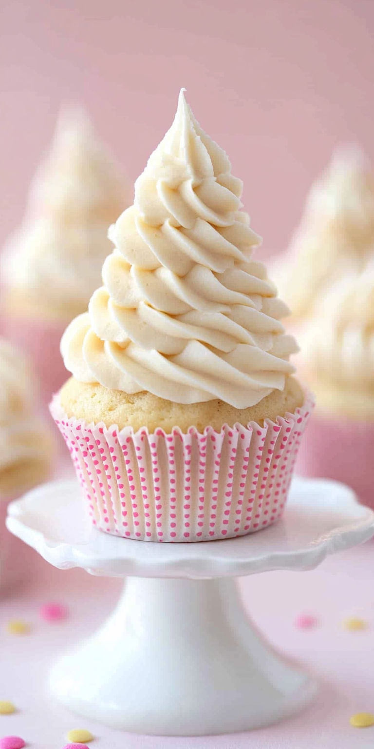 Moist Vanilla Cupcakes