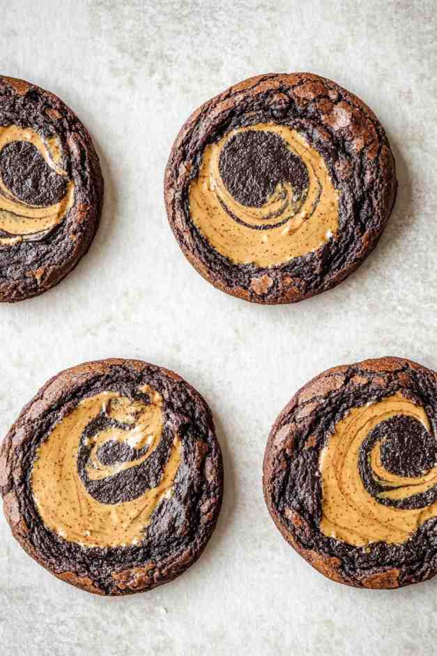 Peanut Butter Brownie Swirl Cookies