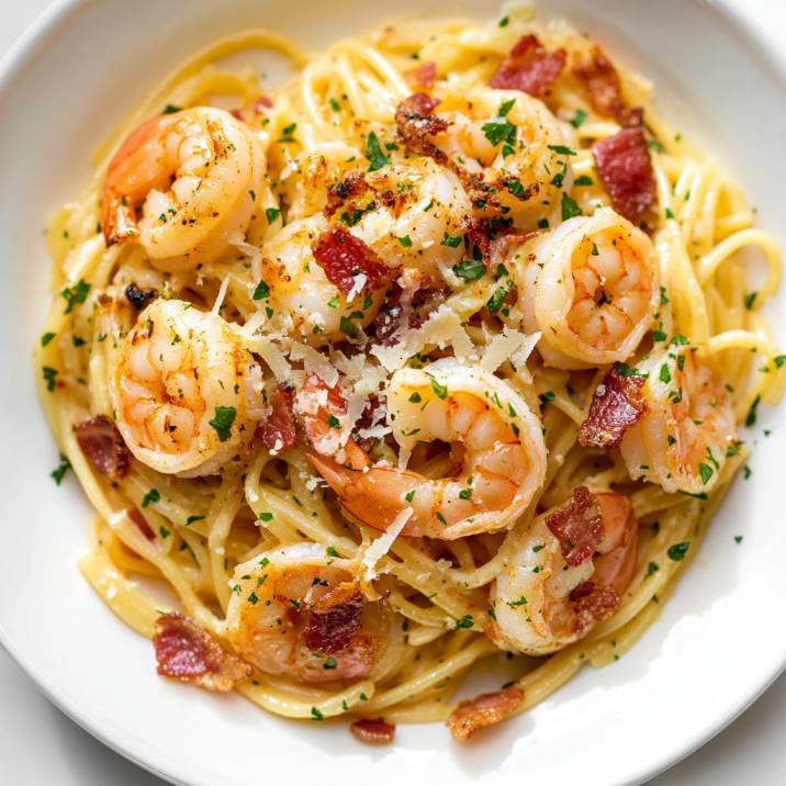 Shrimp and Bacon Pasta