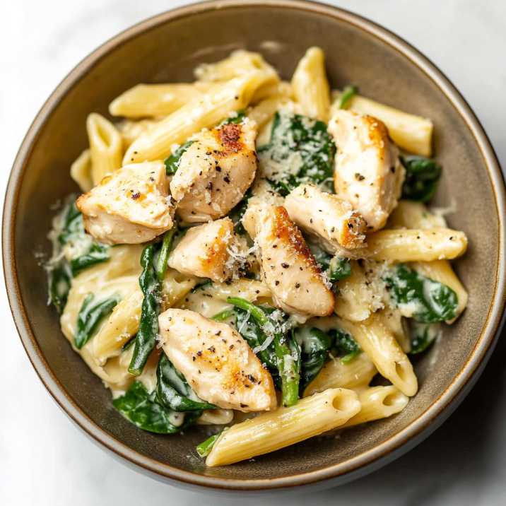 chicken spinach pasta